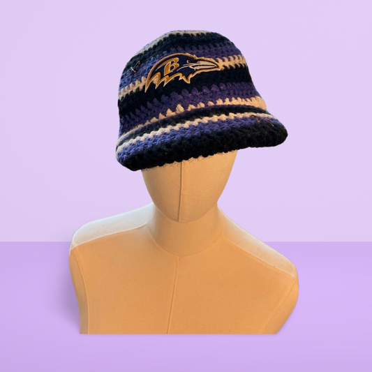 Ravens Pride Crochet Baseball Cap - Klassy Kreations
